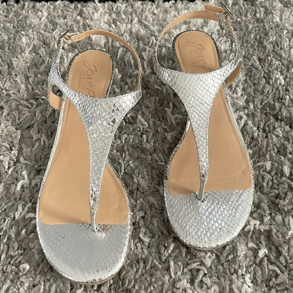 NWOB Badgley Mischka Wedge Sandals